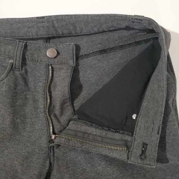 Lululemon ABC Skinny 34" Tech Canvas Pant Mens 30 Gray Commute Travel Casual - Picture 10 of 15